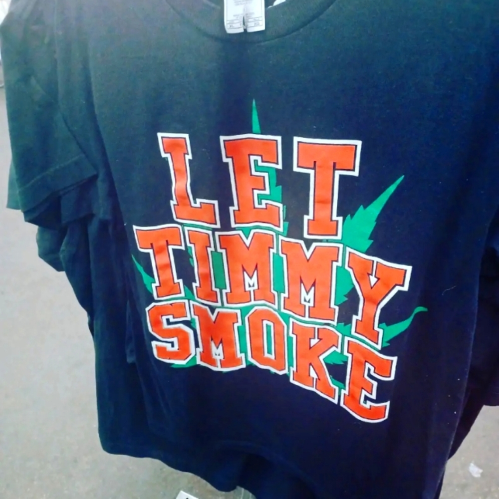 Let Timmy smoke men's t-shirt size XL go Giants